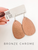 Faux Leather Teardrop Earrings (W)