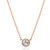 Rose Gold Colored Pendant Necklace