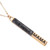 Natural Stone Pendant Bar Necklace (W)