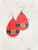 Teardrop Santa Belt Earrings (W)