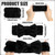 Soft Bow Headband and Wristbands Black