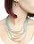 Color String Metal Accent Necklace & Earring Set