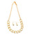 Short Chain Necklace and Earring Set (W)