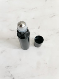 Roller Bottle 10ml Black Empty Stainless Steel Roller 