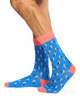Men's Cotton Rich Calf Socks- 3 Pack- Pelican, Lobster & Shark