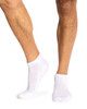 Men's Combed Cotton Ankle Length Cushioned Sole Socks- 4 Pack- White (Buy any 4 packs of 4, only pay for 3)