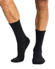 Men's Combed Cotton Full Crew Cushioned Sole Socks - 4 Pack- Black (Buy any 4 packs of 4, only pay for 3)