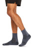 Tough Quarter Crew Cushion Foot Socks - 3 Pack- School Grey