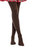 Cotton Rich Tights - 2 Pack- Chocolate