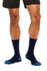 Cotton Top to Toe Comfort - 3 Pack- Cushion Sole-  Navy