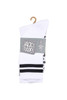 Men’s Cotton Crew Sport Socks with Grip Soles-White