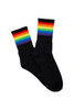 Women’s Half Crew Sport Socks – Black- Pride