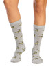 Women's Australian Cotton Rich Crew Socks - Crocodile