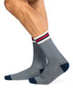 Men's Cotton Rich Crew Sport Style Socks with Cushion Foot-  3 Pack- Weekender
