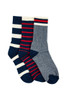 Men's Cotton Rich Crew Sport Style Socks with Cushion Foot-  3 Pack- Weekender