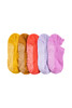 Women's Cotton Pilates No-Show with Non Slip 5 Pack - Spice