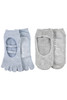 Mary Jane Toe Grip socks - Pack 2- Cushion Sole -Storm Blue