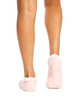 Women's Luxe Faux Sherpa Lined Slipper Socks with Non Slip - Ballet