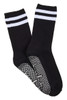 Men's Cotton Crew Pilates Socks - Pack 3 with Cushion Foot, Rib Leg & Non Slip Sole –Core