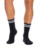 Cotton Retro Grip Socks -3 Pack- Cushion Sole - Mono + Grey
