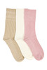 Bamboo Top to Toe Comfort - 3 Pack -Lightweight Rib- Soft Petal