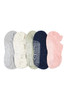 Women's Cotton Pilates No-Show with Non Slip 5 Pack - Nep Gift Box