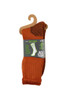Bamboo Outdoor Socks- Twisted Terracotta