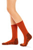 Bamboo Outdoor Socks- Twisted Terracotta