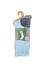 Bamboo Outdoor Socks- Twisted Blue Heaven