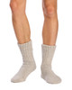 Chunky Slouch Grip Socks- Thermal - Silver