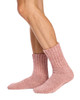 Chunky Slouch Grip Socks- Thermal - Blush