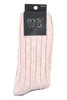Heritage Slub Socks- 2 Pack- Textured Rib- Cherry Blossom