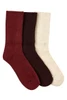 Women's Cotton Rich Crew Slouch Socks with Cushion Foot-  3 pairs -Ember & Earth