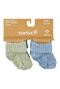 Australian Cotton Baby Ribs Socks- 4 Pack- Sage Skies