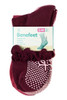 Cotton Frill Grip Socks - 3 Pack- Cushion Sole - Cherry Blossom