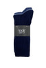 Men's High % Cotton Socks - Pack 3- Deep Sea Blues
