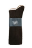 Men's High % Cotton Socks - Pack 3- Caffe Latte & Chocolate