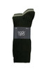 Men's High % Cotton Socks - Pack 3- Leafline Greens