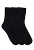 Women's High % Cotton Socks - Pack 3- Black