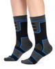 The Great Outdoors Wool Socks- 2 Pack- Black & Blue
