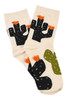 With Love 3/4 Crew Socks - Cactus