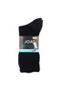 Men's Cotton Crew Action Socks - 3 Pack- Black