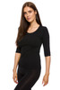 Women's Three Quarter Sleeve Scoop Neck Top (Buy any 3 pieces, only pay for 2 Bundle)