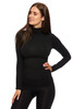 Women's Ruched Long Sleeve Polo Neck Top (Buy any 3 pieces, only pay for 2 Bundle)