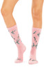 Cotton Top to Toe Comfort - 3 Pack -Cushion Sole-  Floral