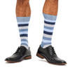 Men's Fine Cotton Fashion Socks - Multi Stripe