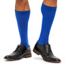 Men's Fine Bamboo Crew Socks - Dazzling Blue