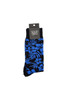 Men's Fine Cotton Fun Crew Socks - Hibiscus