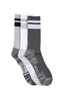 Men's Cotton Crew Action Socks- 3 Pack - 2 Ringers