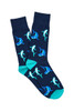 Men’s Fine Cotton Fun Crew Socks - Sharks (Spend & Save Bundle)